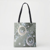 Sage Green Celestial Moon (2) Tote Bag (Voorkant)
