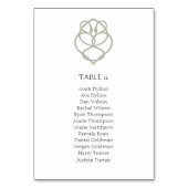 Sage Green Celtic Irish Swan Love Knot Wedding Kaart (Voorkant)