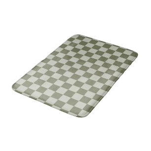 Sage Green Checkerboard Badmat