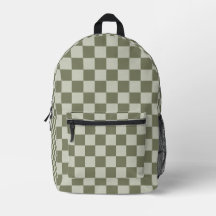 Sage Green Checkerboard
