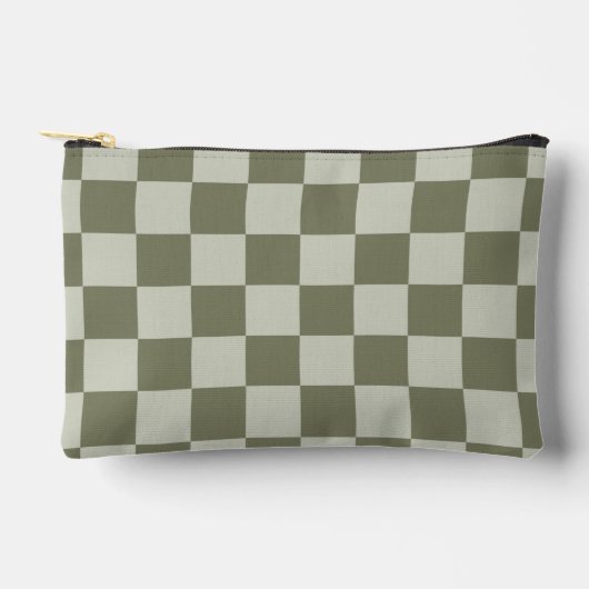 Sage Green Checkerboard Etui (Voorkant)