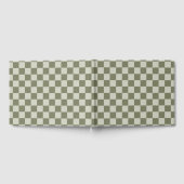 Sage Green Checkerboard Gastenboek (Volledig)