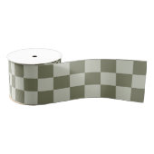 Sage Green Checkerboard Grosgrain Lint (Spoel)