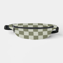 Sage Green Checkerboard Heuptasje