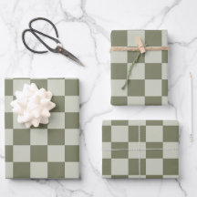 Sage Green Checkerboard