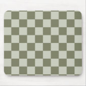 Sage Green Checkerboard Muismat (Voorkant)