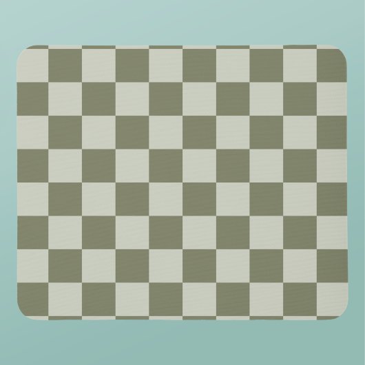 Sage Green Checkerboard Muismat