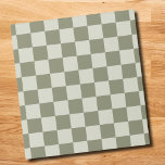 Sage Green Checkerboard Notitieblok<br><div class="desc">Sage Green Checkerboard</div>