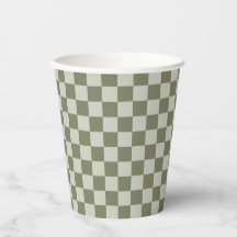 Sage Green Checkerboard