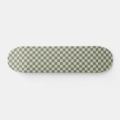 Sage Green Checkerboard Persoonlijk Skateboard (Horizontaal)
