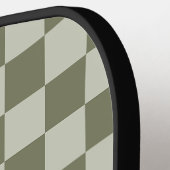 Sage Green Checkerboard Pickleball Paddle (Links Detail)