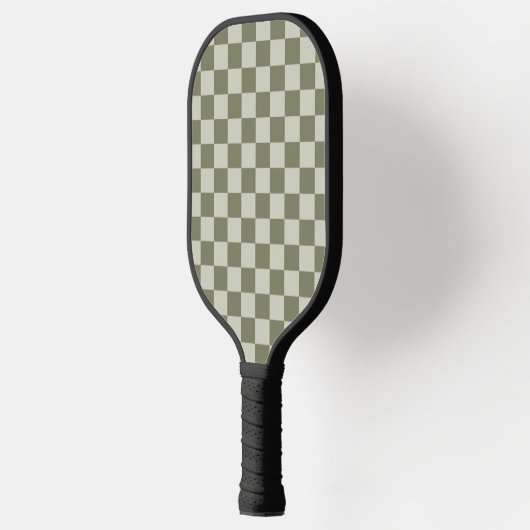 Sage Green Checkerboard Pickleball Paddle (Links)