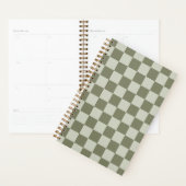 Sage Green Checkerboard Planner (Display)
