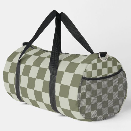 Sage Green Checkerboard Plunjezak (Rechterhoek)