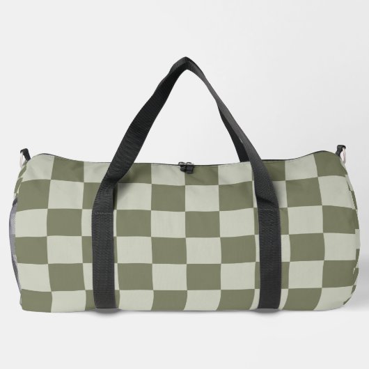 Sage Green Checkerboard Plunjezak (Achterkant)