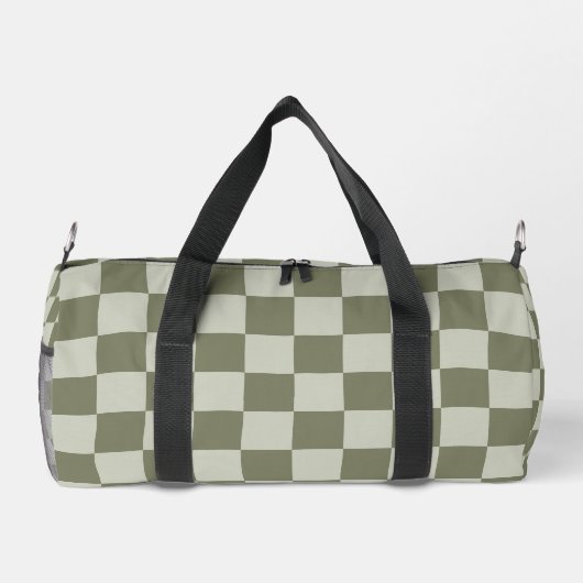 Sage Green Checkerboard Plunjezak (Achterkant)