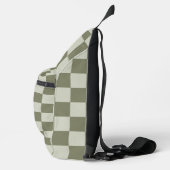 Sage Green Checkerboard Sling Bag (Rechts)