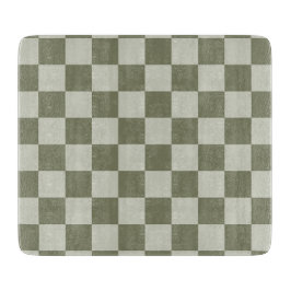 Sage Green Checkerboard Snijplank