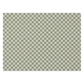 Sage Green Checkerboard Tafelkleed (Voorkant (Horizontaal))
