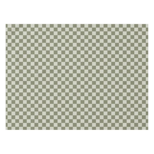 Sage Green Checkerboard Tafelkleed (Voorkant (Horizontaal))