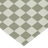 Sage Green Checkerboard Tafelkleed (Gekanteld)