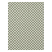 Sage Green Checkerboard Tafelkleed (Voorkant)