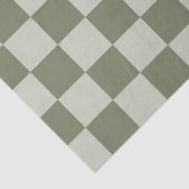 Sage Green Checkerboard Tissuepapier (Detail)