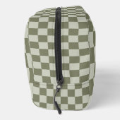 Sage Green Checkerboard Toilettasje (Rechts)