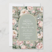 Sage Green Chinoiserie Garden Flower Vrijgezellenf Kaart (Voorkant)