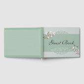Sage Green Chinoiserie Guest Book Gastenboek (Volledig)