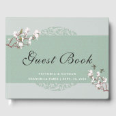 Sage Green Chinoiserie Guest Book Gastenboek (Voorkant)