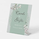  Sage Green Chinoiserie Kaarten & Gifts Reclamebord Met Voetstuk (Voorkant)