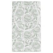 Sage Green Chinoiserie Peonies Klein Cadeauzakje (Achterkant)