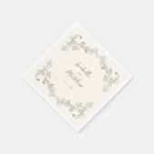 Sage Green  Chinoiserie Trouwservetten Servet (Hoek)