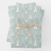 Sage Green Christmas Wrapping Paper (In situ)