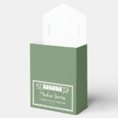 Sage Green Cielito Lindo Mexicaanse Baby Shower  Bedankdoosjes (Geopend)