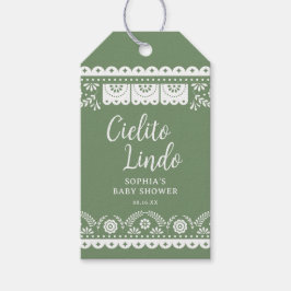 Sage Green Cielito Lindo Talavera Baby shower Cadeaulabel