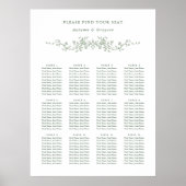 Sage Green Classy Franse Victoriaans Trouwstoelen Poster (Voorkant)