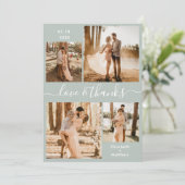 Sage Green Collage Wedding van Liefde en Bedankt (Staand voorkant)