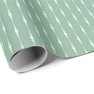 Sage Green Color Watercolor Pattern Cadeaupapier