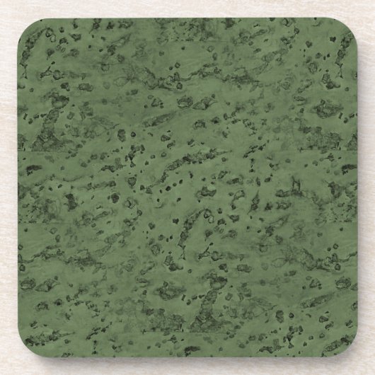 Sage Green Cork look Wood Graan Drankjes Onderzetter (Voorkant)