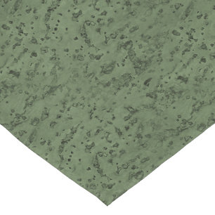 Sage Green Cork look Wood Graan Korte Tafelloper