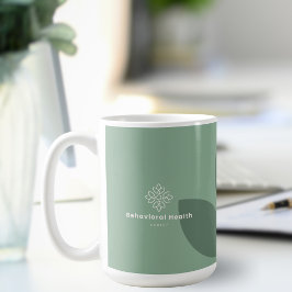 Sage Green Counselor Gedragsgezondheidslogo Koffiemok