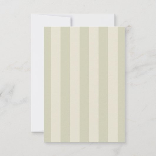 Sage Green Crest Wedding Save The Date (Achterkant)