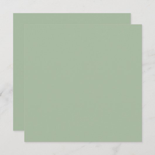 Sage Green Custom Branded Bedankkaart (Voorkant / Achterkant)