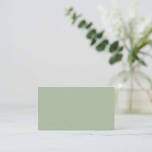 Sage Green Custom Branded Informatiekaartje (Staand voorkant)