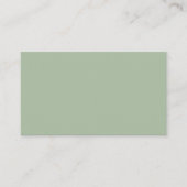 Sage Green Custom Branded Informatiekaartje (Voorkant)
