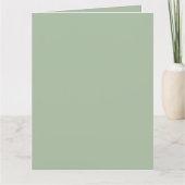 Sage Green Custom Branded Kaart (Voorkant)