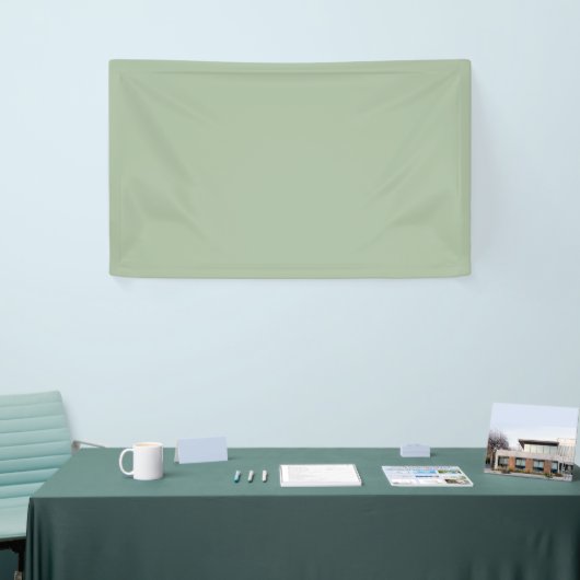 Sage Green Custom Branded Spandoek (Beurs)