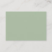 Sage Green Custom Branded Visitekaartje (Voorkant)